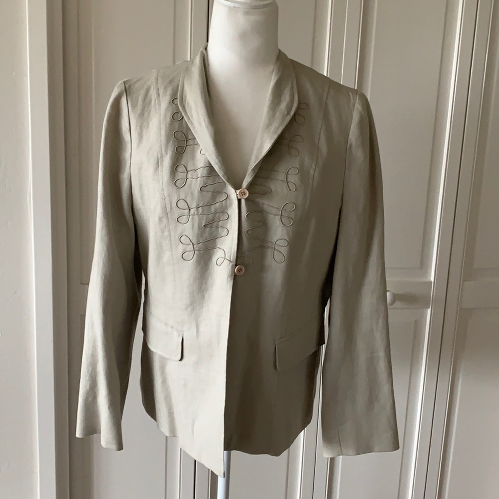 CLAIRE KENNEDY CONNEMARA, MADE IN IRELAND, LINEN BLAZER